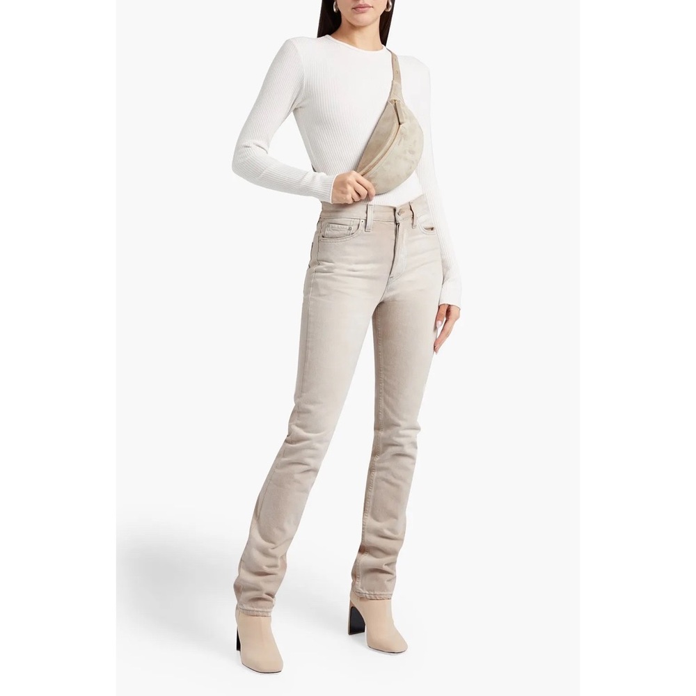 YEEZY Faded high-rise straight-leg jeans season 6
